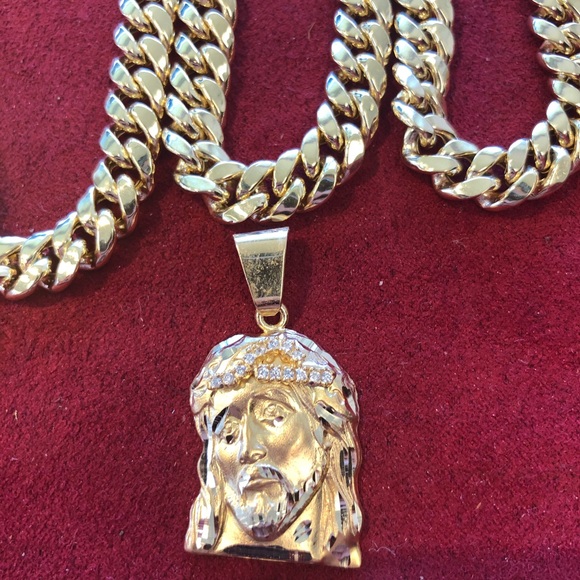 14 kt yellow gold & genuine diamonds “ circle “ - Picture 6 of 8